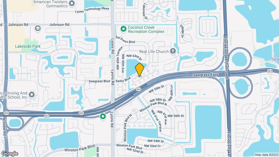 6101 NW 44th Terrace Map and Location Details