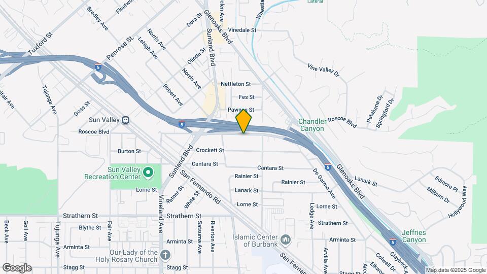 10648 Roscoe Blvd Mapa y Detalles de la Ubicación