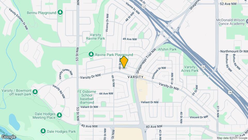 4832 Varsity Dr NW Map and Location Details