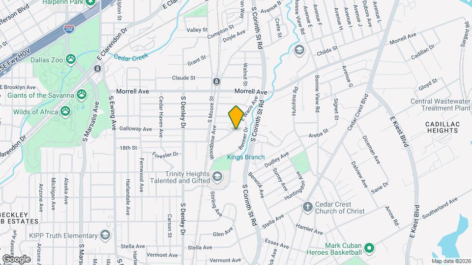 1506 E Waco Ave Map and Location Details