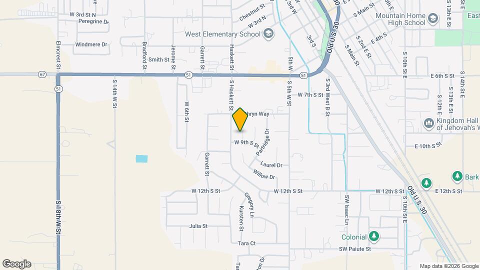 875 Aspen Pl Map and Location Details