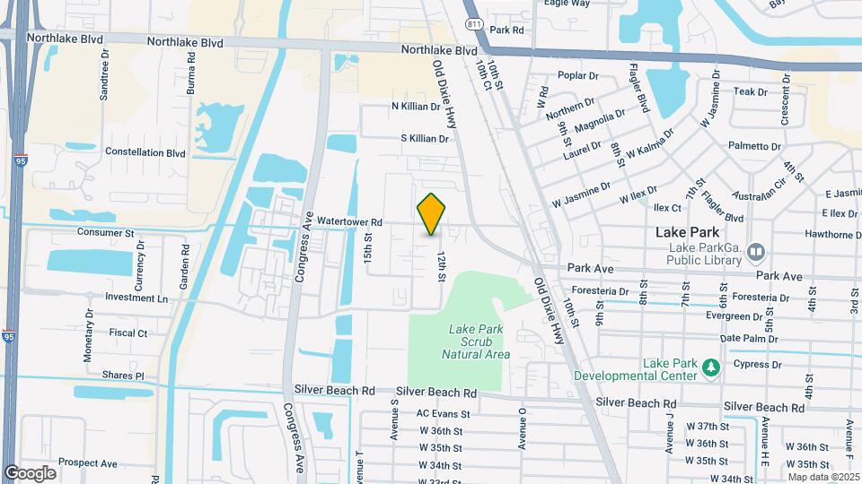 Palm Beach Lakes Apartments Map and Location Details