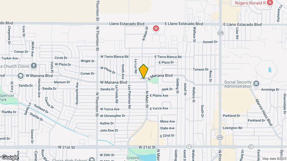 2900 N Main St Map and Location Details