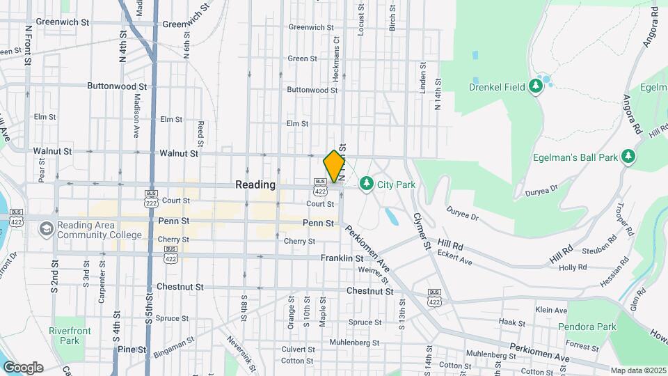 1043 Washington St Map and Location Details