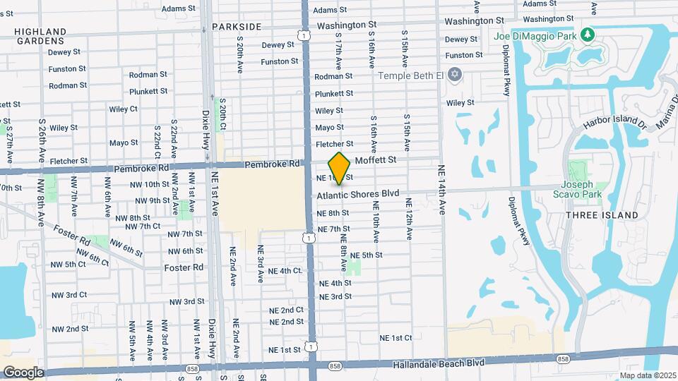 721 Atlantic Shores Blvd Map and Location Details