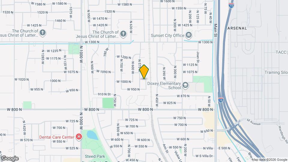 1007 N 525 W Map and Location Details