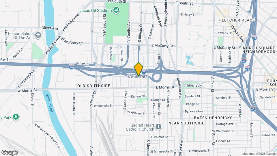 1102 S Illinois St Map and Location Details