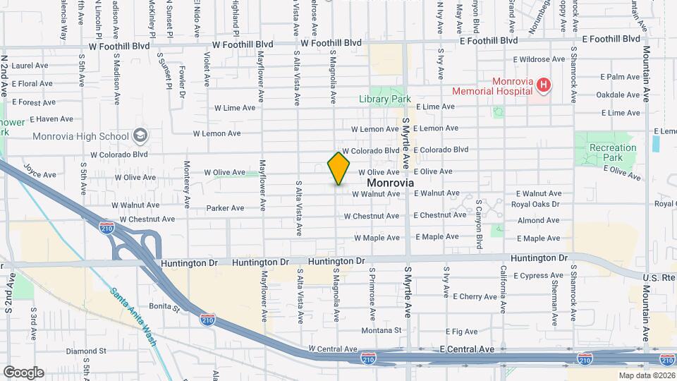 722 S Magnolia Ave Map and Location Details