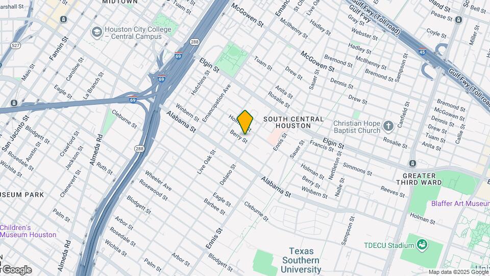 2707 Berry St Map and Location Details