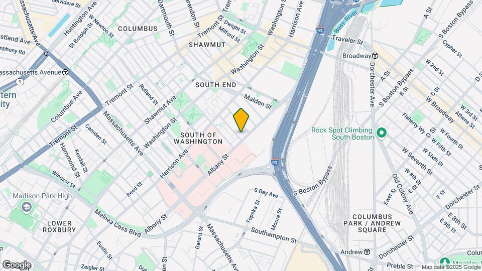 591 Albany St, Unit 201 Map and Location Details