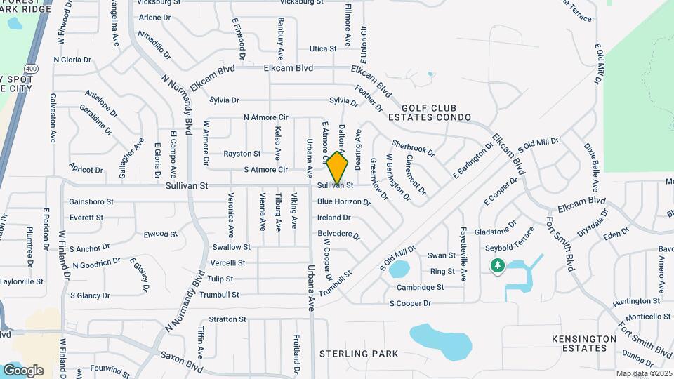 1031 Sullivan St Map and Location Details