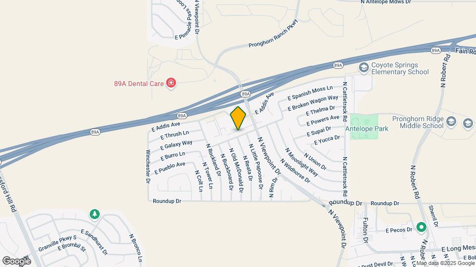 7438 E Horseshoe Ln Map and Location Details