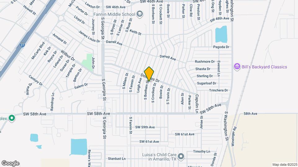5107 S Bonham St Mapa y Detalles de la Ubicación