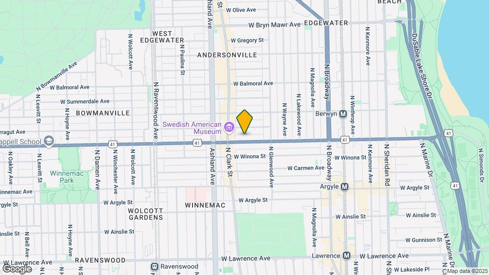 1456 W Foster Ave, Unit Apartment 2 Mapa y Detalles de la Ubicación