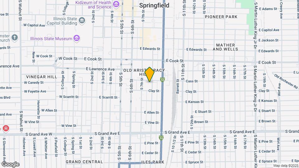 909 S 8th St Map and Location Details