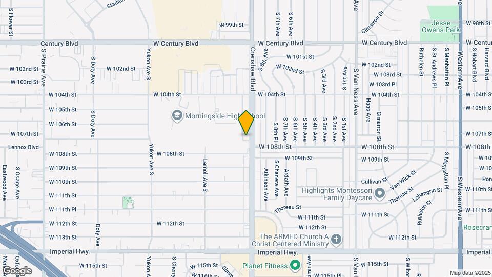 10643 Crenshaw Blvd, Unit 2 Map and Location Details