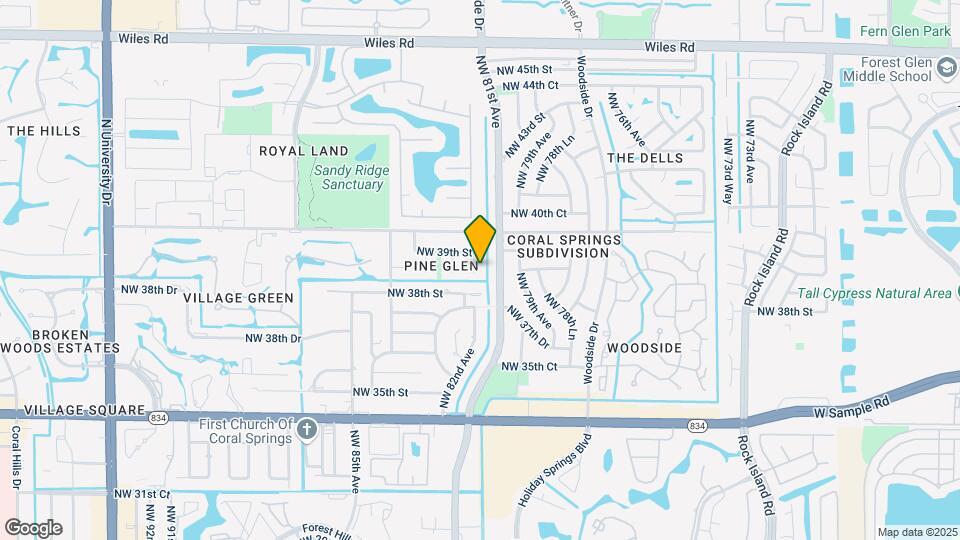 3843 NW 81st Terrace Map and Location Details