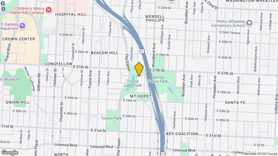 2727 Vine St Mapa y Detalles de la Ubicación
