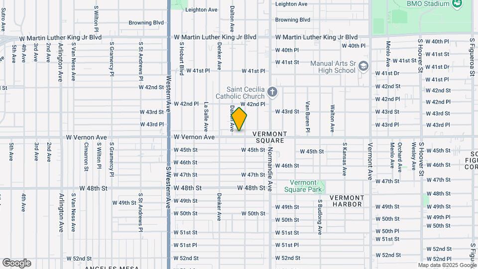 1471 W Vernon Ave Map and Location Details