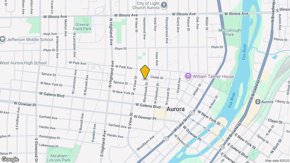 208-212 Blackhawk St Mapa y Detalles de la Ubicación