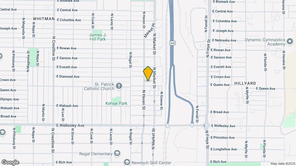 3011 E Queen Ave Mapa y Detalles de la Ubicación