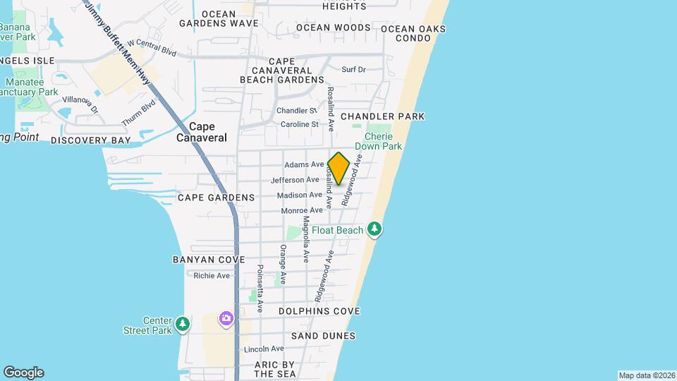 512 Madison Ave, Unit Beachy Hideaway Map and Location Details