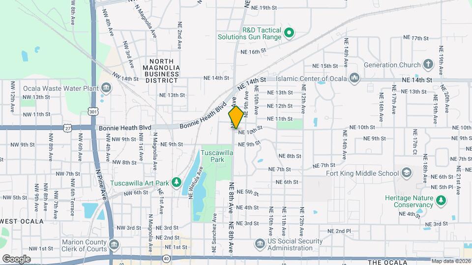 819 NE 10th St Map and Location Details