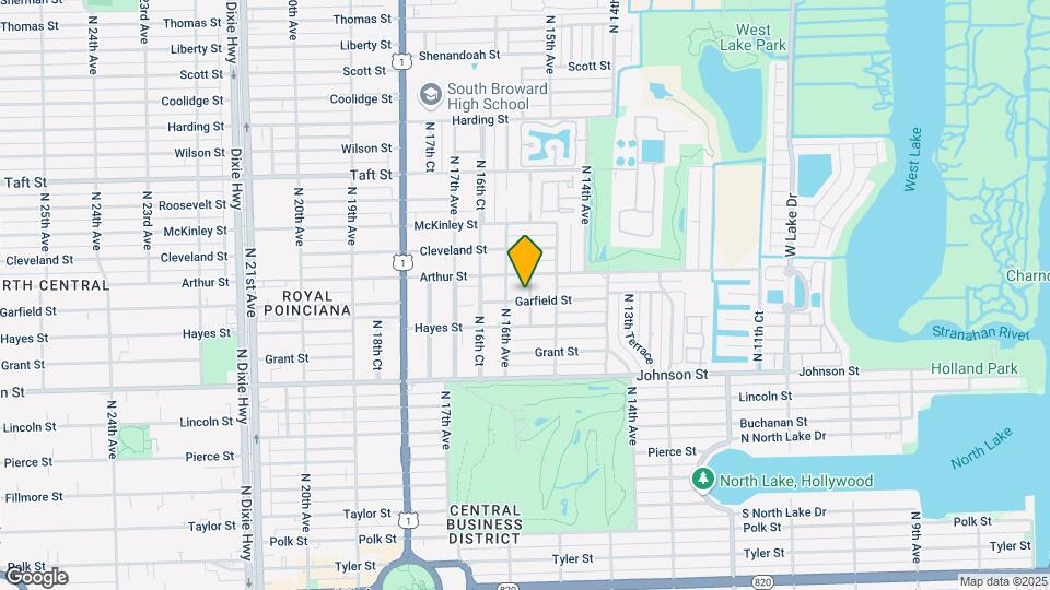1531 Garfield St Map and Location Details