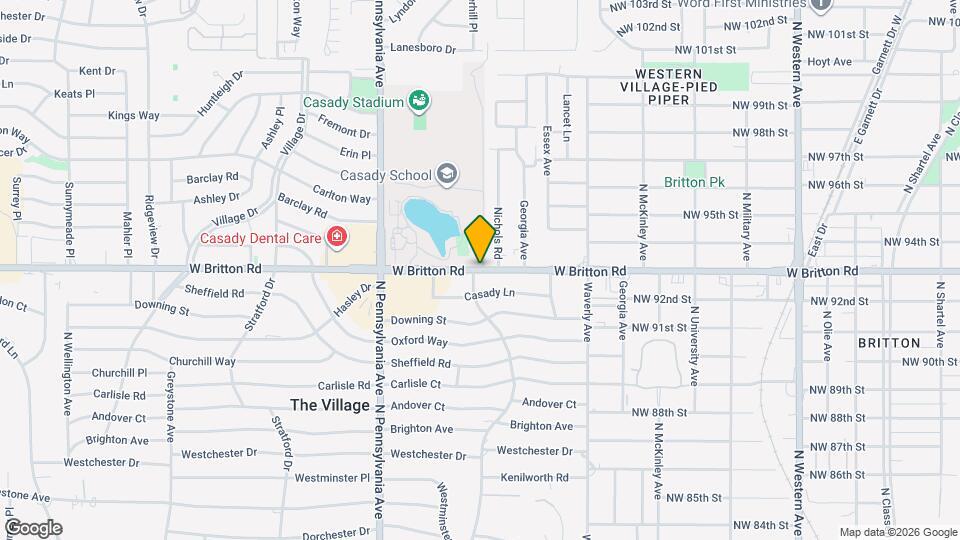 1642 W Britton Rd Map and Location Details