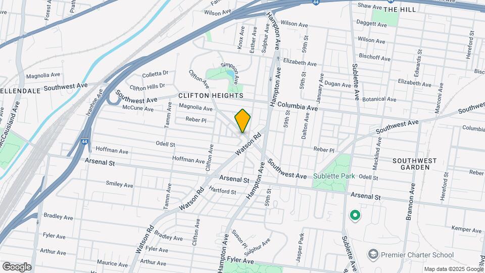 6012 Southwest Ave Map and Location Details