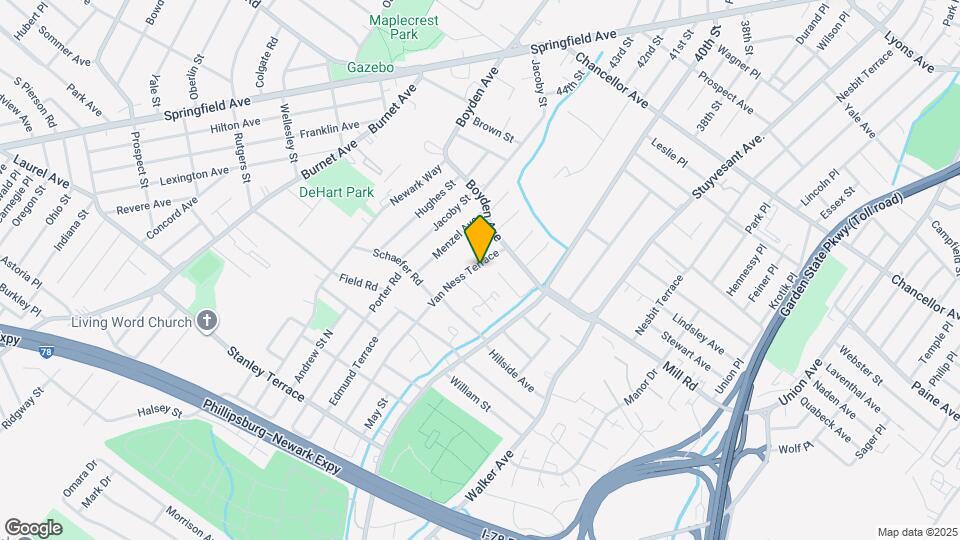 26 Van Ness Terrace Map and Location Details