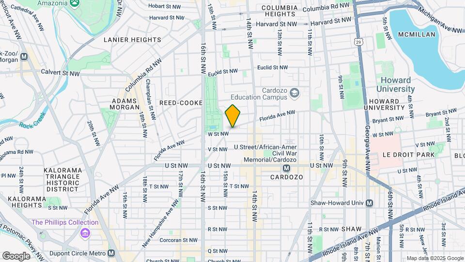1451 W St NW Map and Location Details