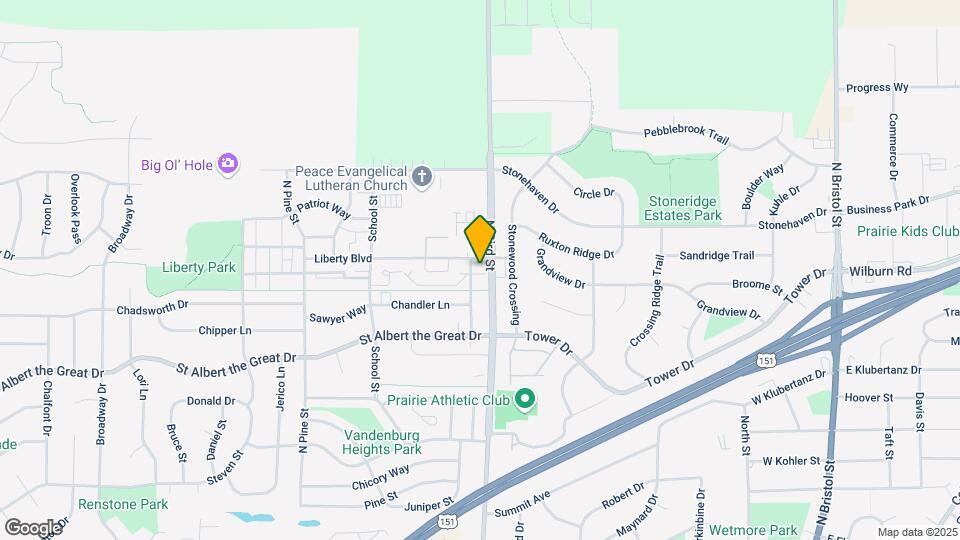 825 Liberty Blvd Mapa y Detalles de la Ubicación