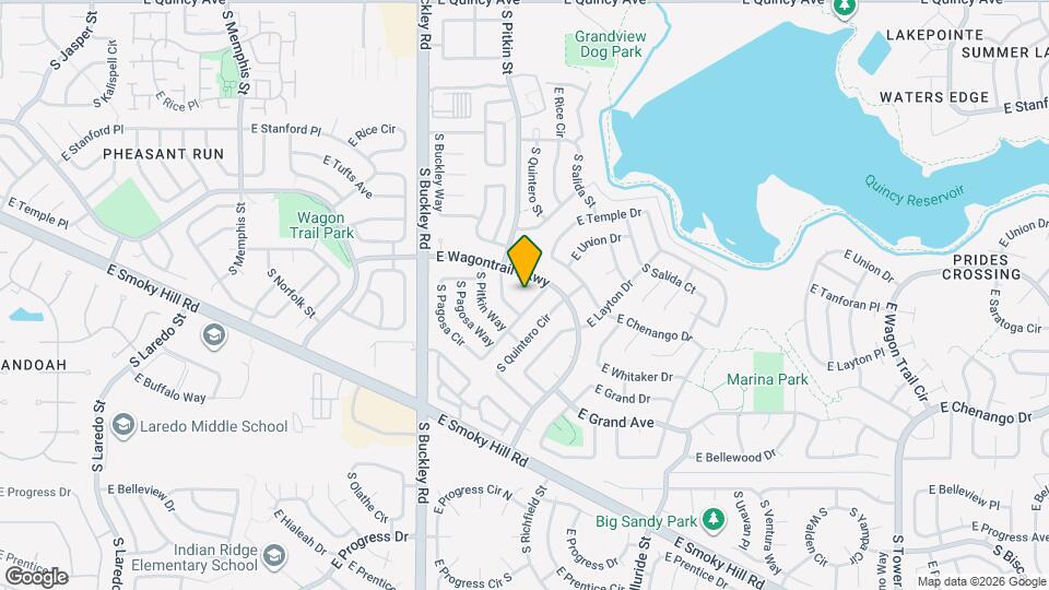 17154 E Wagontrail Pkwy Mapa y Detalles de la Ubicación