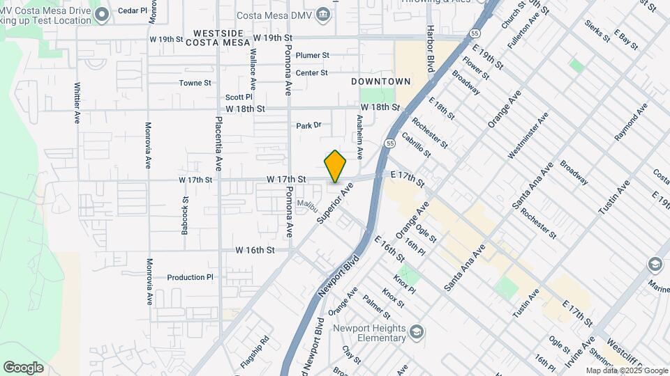 617 W 17th St Map and Location Details