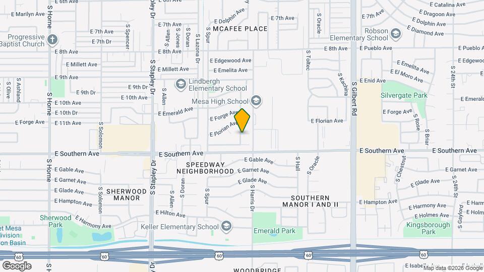 1541 E Flower Cir Map and Location Details