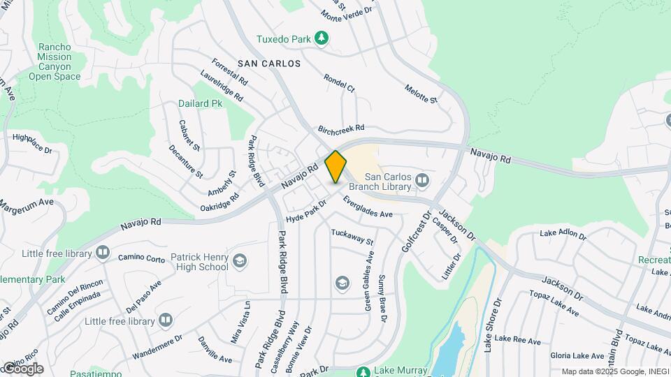 6960 Hyde Park Dr Map and Location Details