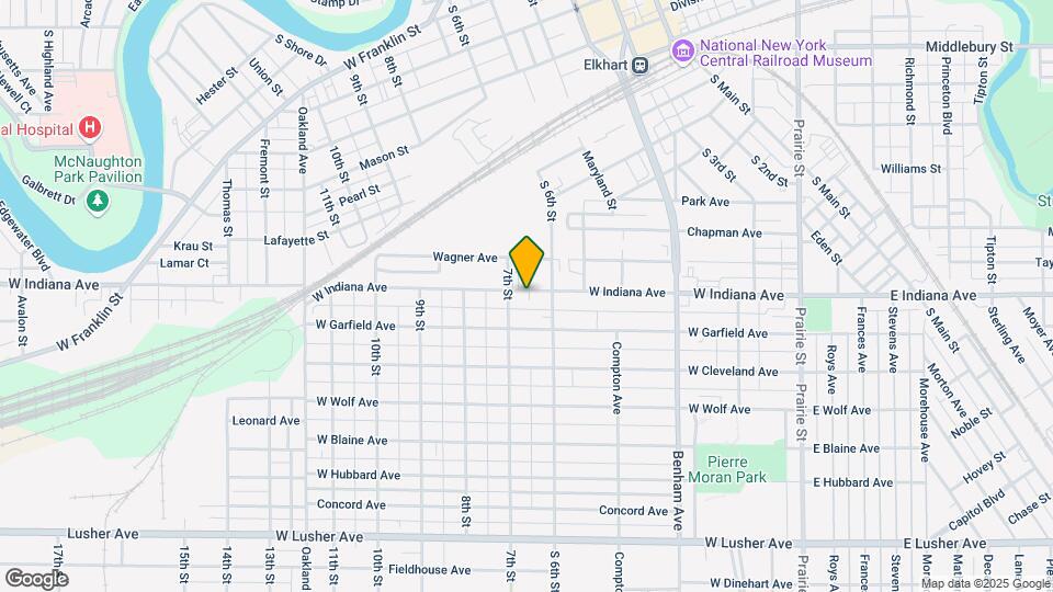 619 W Indiana Ave Map and Location Details