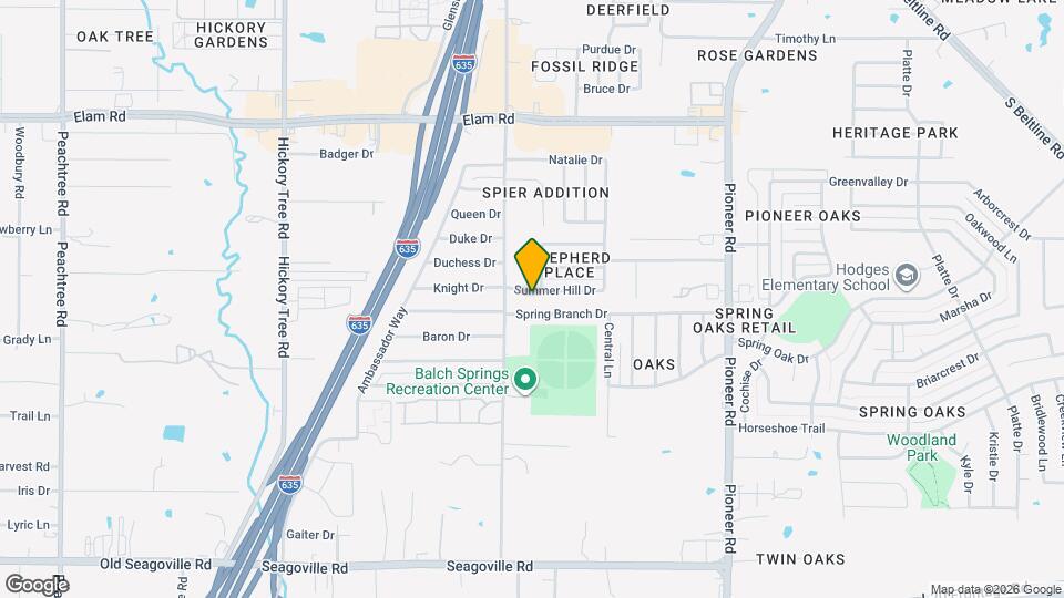 12418 Summer Hill Dr Map and Location Details