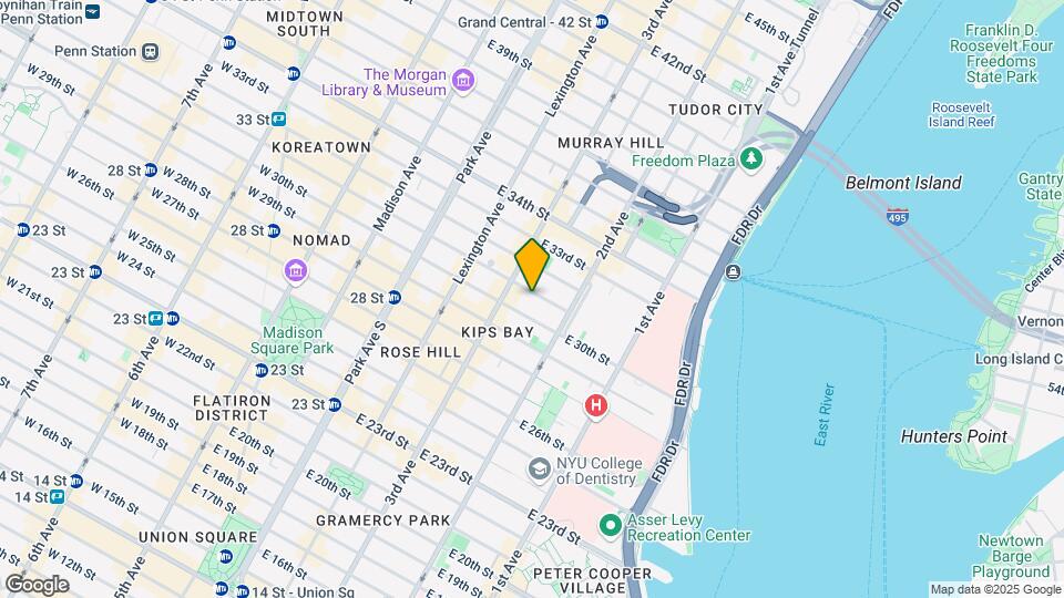 218 E 31st St Map and Location Details