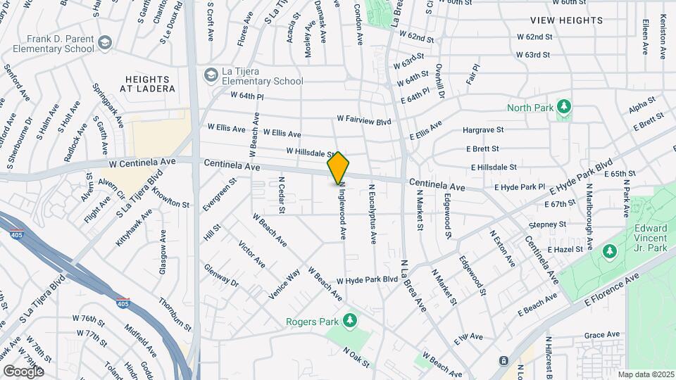 933 N Inglewood Ave Mapa y Detalles de la Ubicación