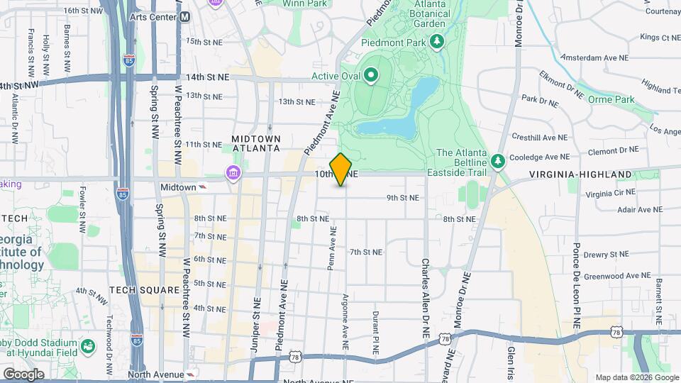 286 9th St NE Map and Location Details