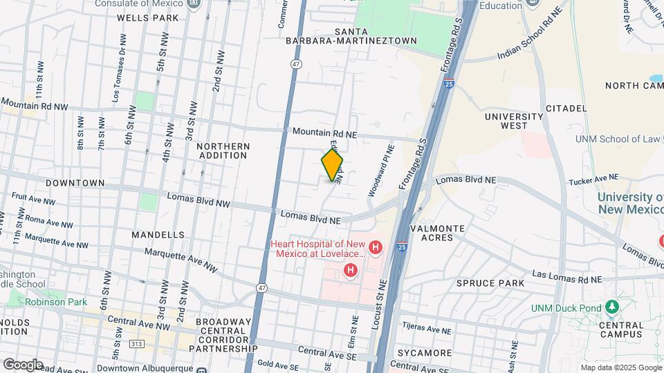 915 Edith Blvd NE Mapa y Detalles de la Ubicación