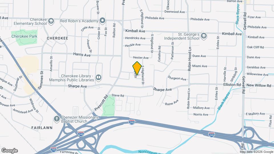 1596 Hope St Map and Location Details