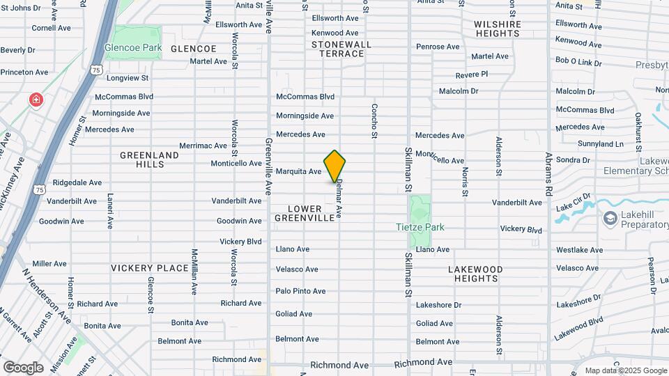 5843 Vanderbilt Ave Map and Location Details