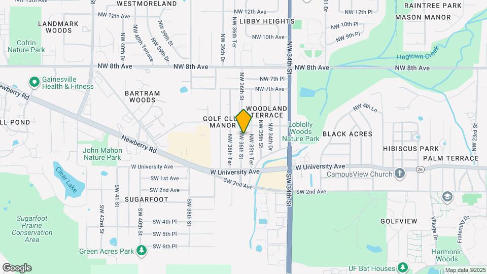 313 NW 36th St Map and Location Details