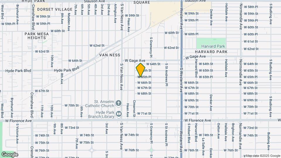 2048 W 65th Pl Map and Location Details