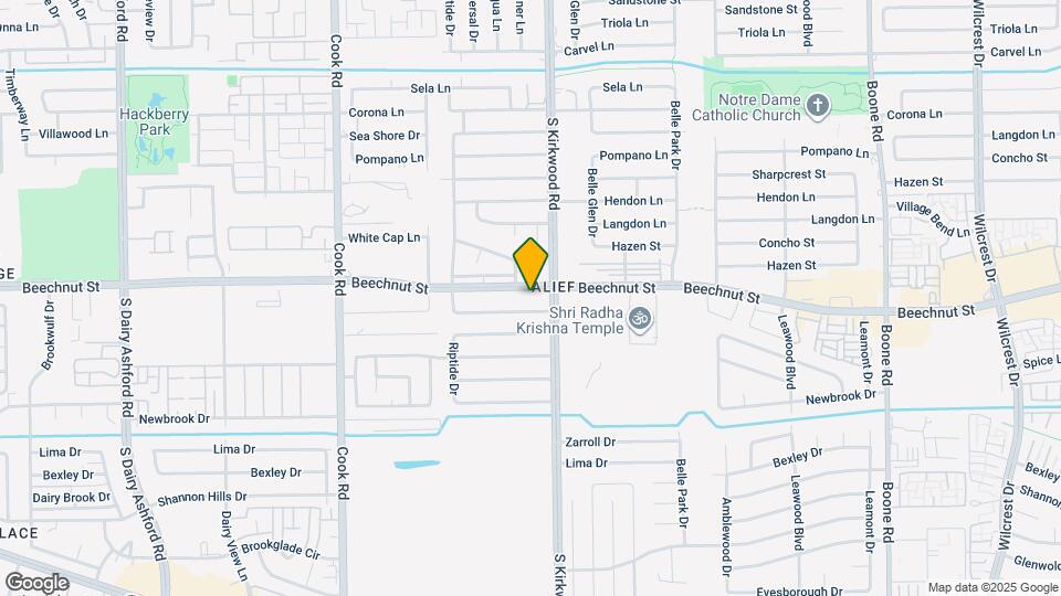 11927 Beechnut St Map and Location Details