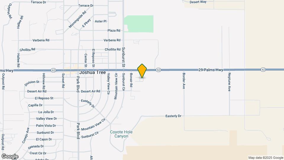 62475 29 Palms Hwy Map and Location Details