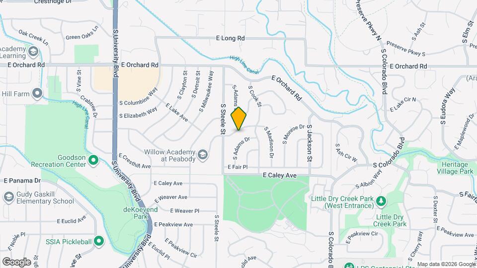 3260 E Maplewood Ave Map and Location Details
